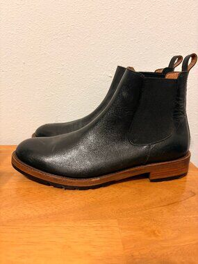 Patina Footwear - Black Leather Chelsea boot